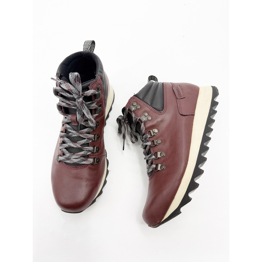 Merrell Burgundy Lace-Up Hiking Boots